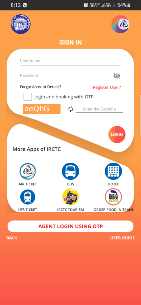 create irctc account on mobile with mobile